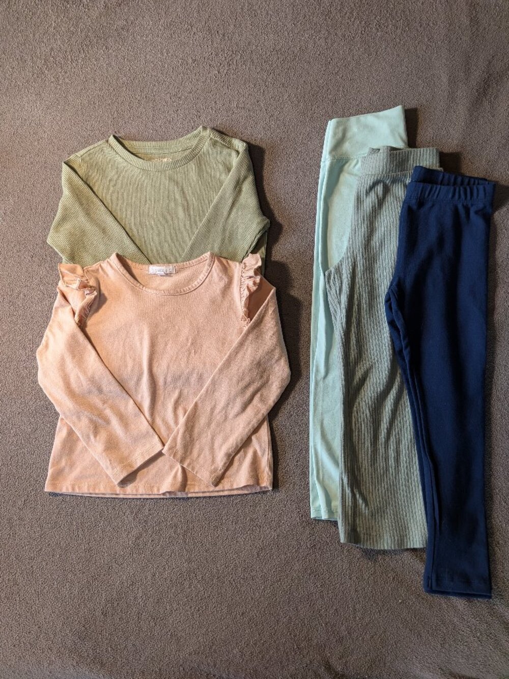 Girls Size 5 5T Lot 5pc Tops Leggings Carter's Garanimals Jumping Beans